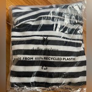 Navy and White Striped Binney Fleece Turtleneck